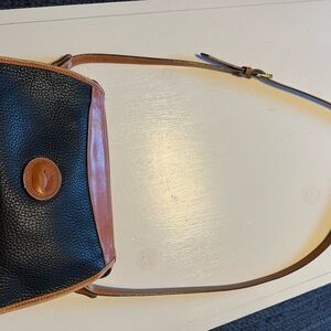 Black and Brown Leather Crossbody Bag